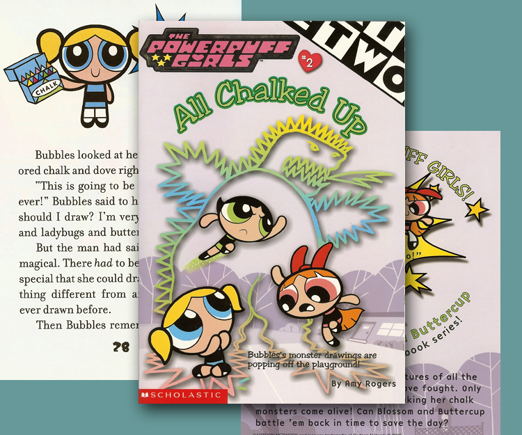 Scholastic Books Powerpuff All Chalked Up